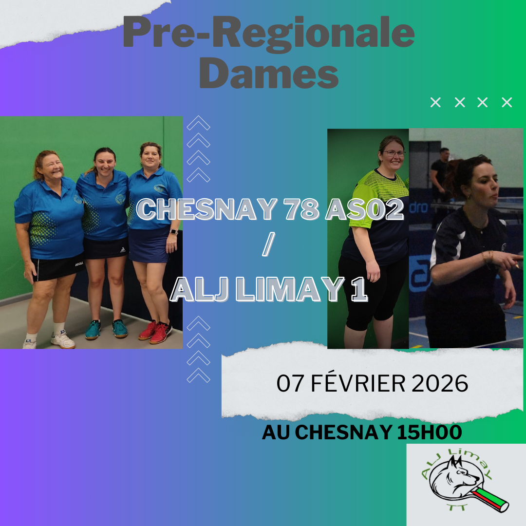 1 ére journée Pré-Régional filles phase 2 : CHESNAY 78 AS02 / LIMAY 01