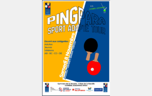 Tournoi régional IDF para Tennis de Table adapté