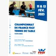 championnat de france FSGT tennis de table toutes séries à ROGNAC