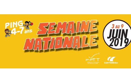 Journée nationale du PING 4-7 ans