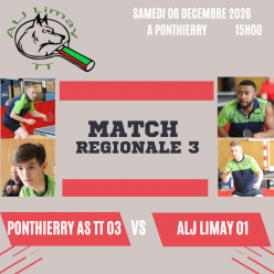 R3 : 6eme journee 2026/2027 phase 1