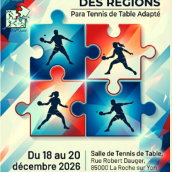 PARA TENNIS DE TABLE ADAPTÉ : Championnat de France des Régions